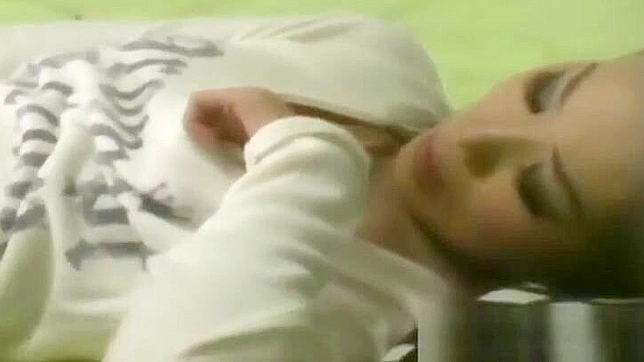 Caught Asian Babe Fingers Her Pussy Under Watchful Eyes.