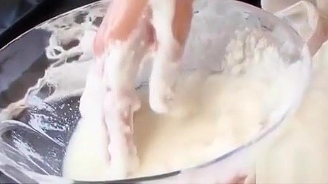Luna's Tiny 18+ Frame Drenched In Cum, Awaiting Her Sticky Group Fuck