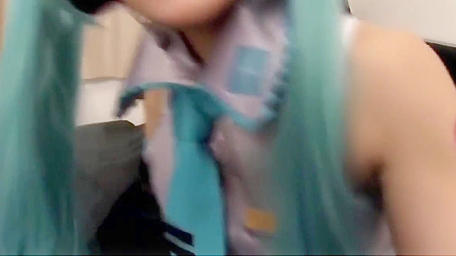 Sultry Hatsune Miku Cosplay Babe Takes It Deep Pov Style