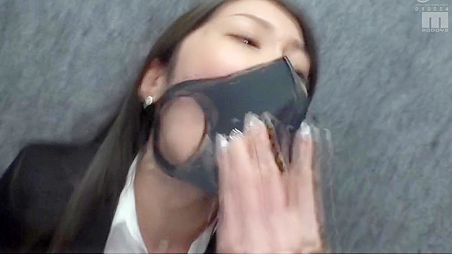 Masked Asian Babe Enjoys Intense Dildo Gag Play And Kinky Action