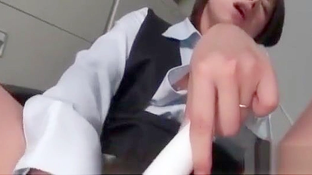 Sizzling Kaoru Natsuki Teases Herself With Rubber Dildo