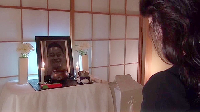 Widow's Secret Pleasure - Solo Play Before Her Late Husband’s Tombstone