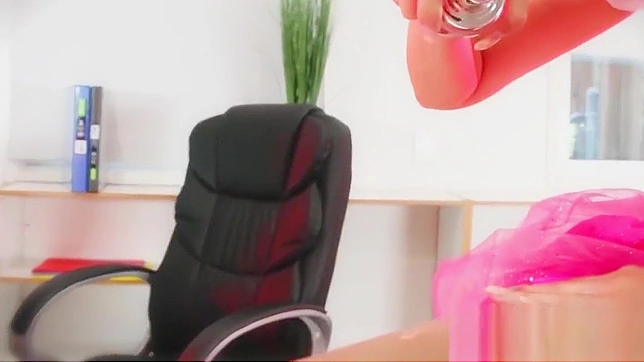 Asian Temptress Marica Uses Glass Dildo Till She's Soaked Wet