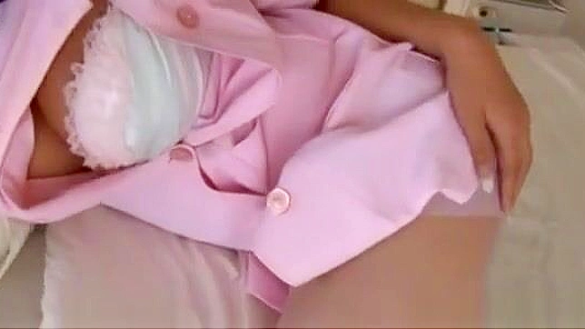 Asian Nurse's Fiery Handjob Ends With Explosive Orgasm.