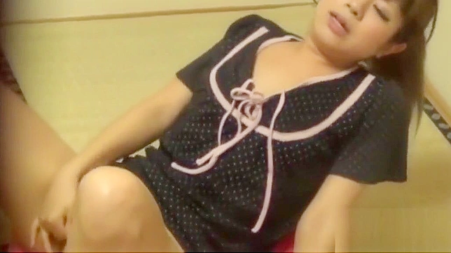 Asian Beauty In Panties Teasing, Rubbing Pussy Until She Squirts.