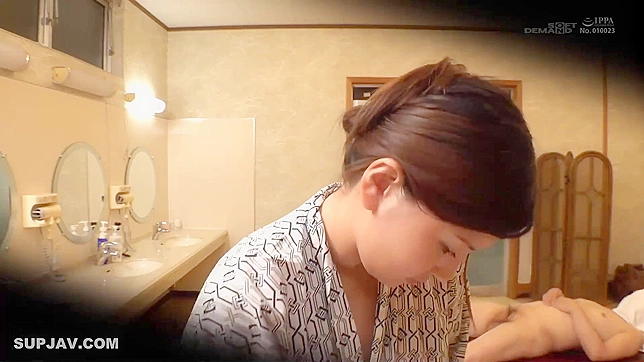 Caught Busty Asian Milf's Steamy Bathhouse Fuck Fest!