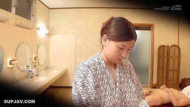 Caught Busty Asian Milf's Steamy Bathhouse Fuck Fest!