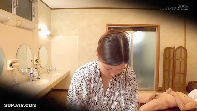 Caught Busty Asian Milf's Steamy Bathhouse Fuck Fest!