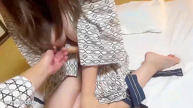 Seductive Japanese Widow Gets Fucked Hard By Towel Staff