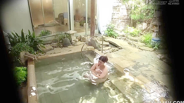 Towel-Wrapped Chubby Widow Filled By Raunchy Strangers' Cocks