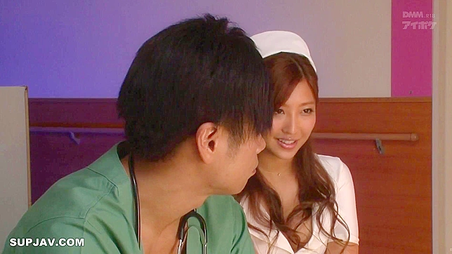 Seductive Japanese Nurse Tempts Distracted Doctor During Shift Softly