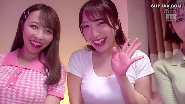 Shocked Businessman Gets Surprising Bj From Three Sexy Japanese Beauties