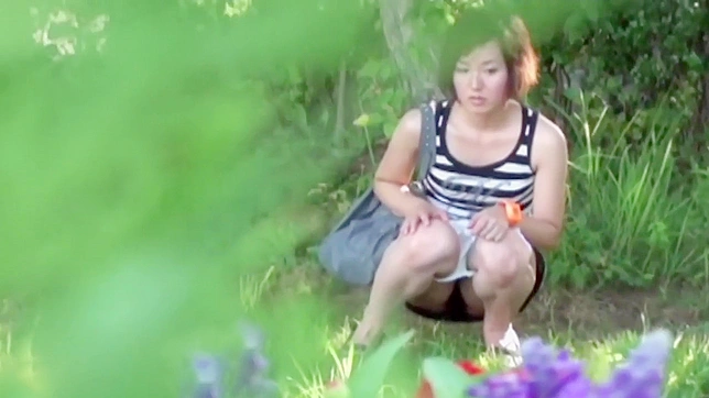 Sultry Japanese Babes Peeing Outdoors For Kinky Thrills