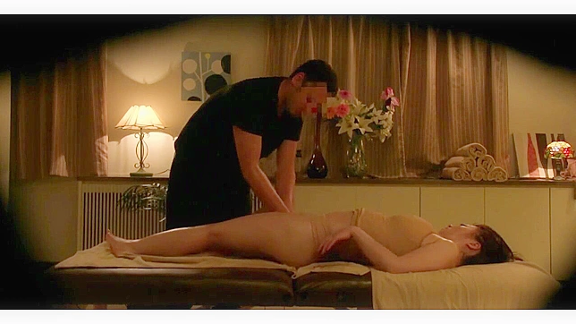 Sizzling Busty Wife Gets Naughty Oil Massage In Japan.