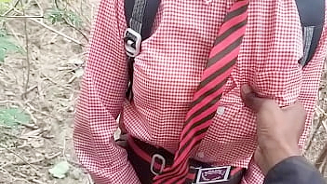 Desi Schoolgirl 18+ Tempts Him Amidst Jungle's Forbidden Lust