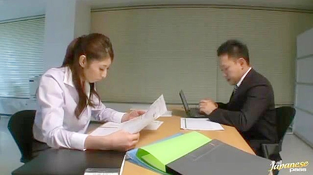 Office Temptation - Hina Akiyoshi Sucks Dick & Gets Fucked Wildly