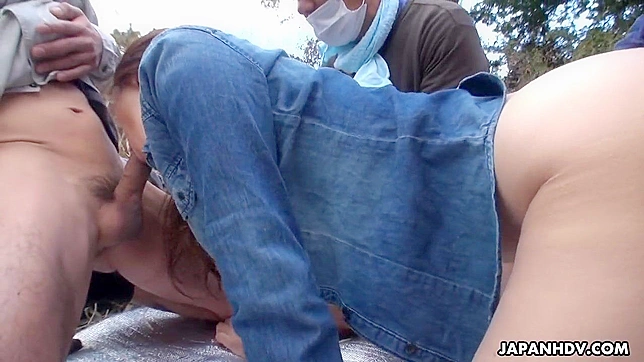 Spicy Asian Temptress Lures Guys Into Hot Group Sex Frenzy