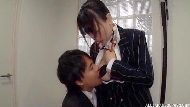 Hot Japanese Beauties Give Steamy Oral Before Orgasmic Office Sex