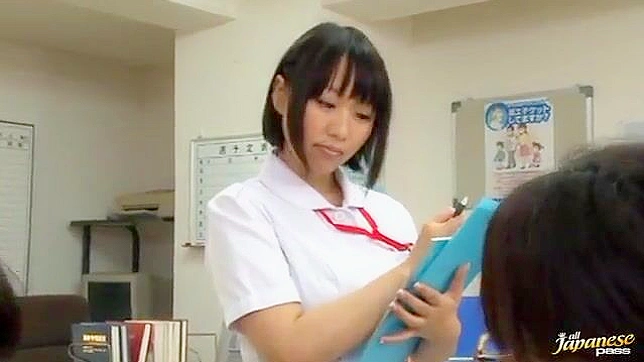 Seductive Japanese Nurse Pleasures Patient Before Fucking Hardly
