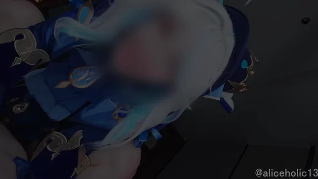 Genshin Impact Furry Femdom Stretches and Milks a Massive Raw Dick