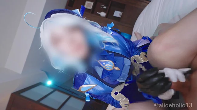 Genshin Impact Furry Femdom Stretches and Milks a Massive Raw Dick