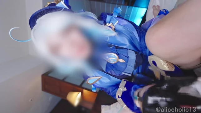 Genshin Impact Furry Femdom Stretches and Milks a Massive Raw Dick