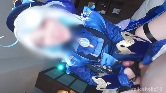 Genshin Impact Furry Femdom Stretches and Milks a Massive Raw Dick