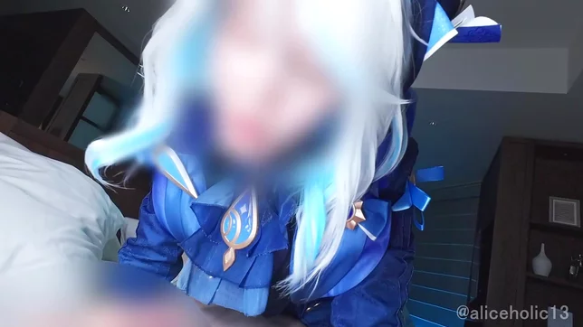 Genshin Impact Furry Femdom Stretches and Milks a Massive Raw Dick