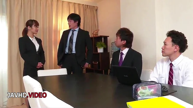 Anju Akane’s Hot Office Affair – Seductive Dual Pleasure Exposed!