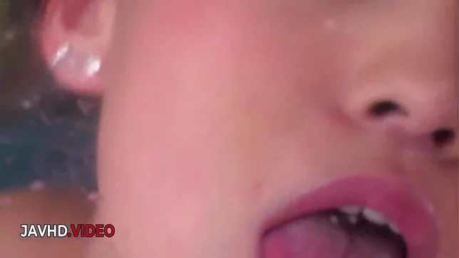 Naked Asian Babe Soaking Her Pussy with a Steaming Hot Dildo Ride