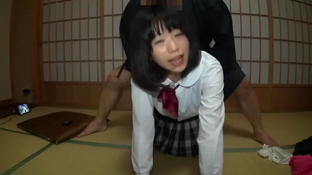 Amateur girl with tiny tits Yuna Kimino sucks and licks cock