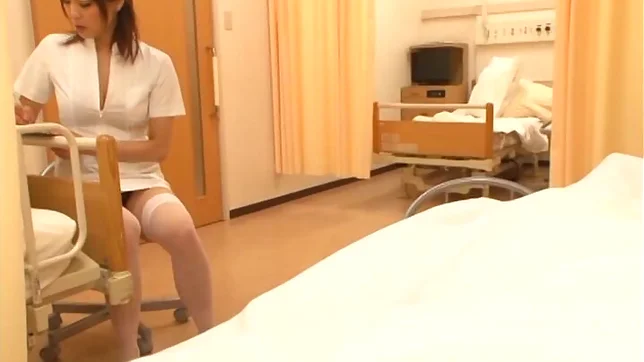 Horny nurses get together for a patient blowjob gangbang