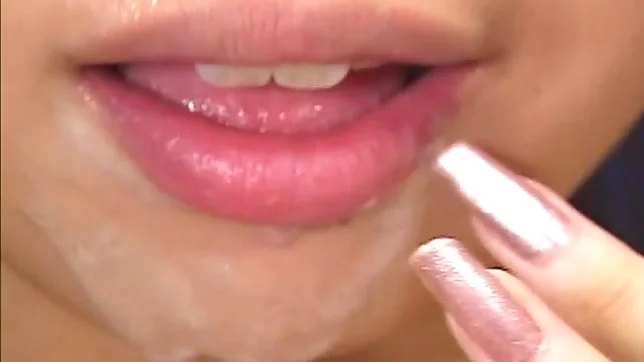 Japanese AV model is a horny babe giving head 2