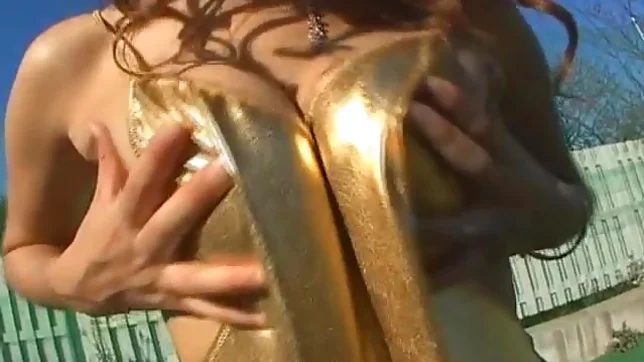 Jun Rukawa Lovely Asian doll shows her tits on the street 2