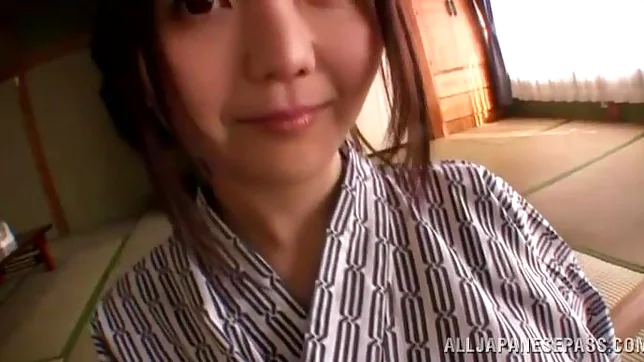 Busty Japanese teen Yui Mizumori adores pussy fingering