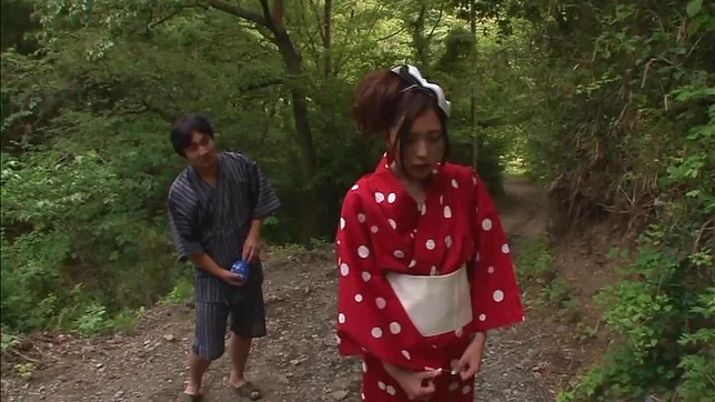 Horny Rin Sakuragi getting nailed in rough outdoor sex 4