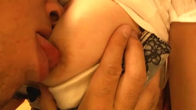 busty housewife Maki Takei spreads thighs for insertion 5