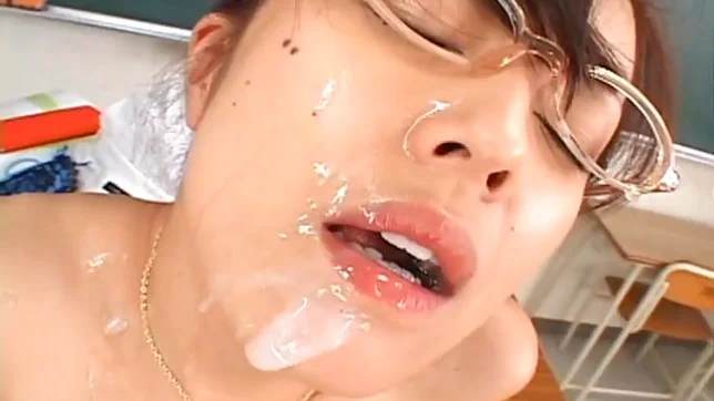 Mai Satsuki Naughty School Teacher Gets Drippy Facial