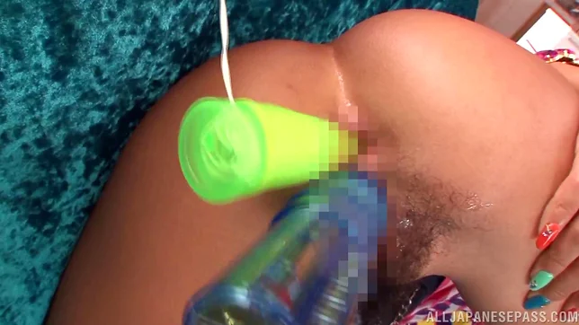 Asian with tight pussy Sena Hasegawa loves masturbating