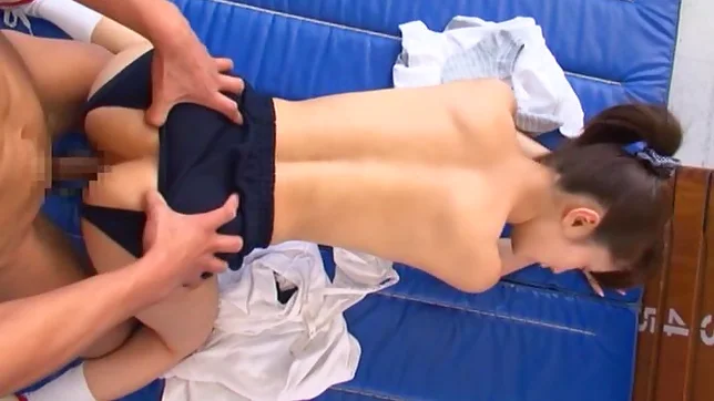 Hot sporty teen with bubble ass Minami Kojima fucked in the gym 4