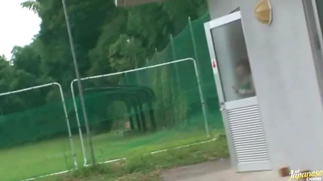 Sexy Japanese teen age cheer leader girl is having fun with sex toys 2