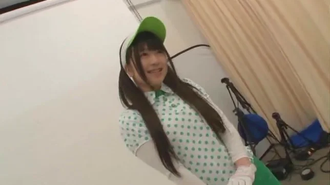 Green Golf Outfit Gets This Cute Teen A Lucky Fucking 3