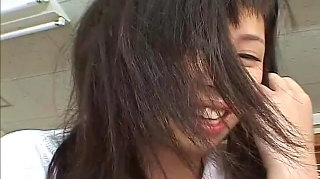 Sexy Japanese Babe Takes A Pounding In A Threesome 5