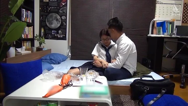 Lucky studs enjoys a Japanese schoolgirl 8