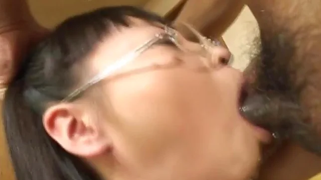 Riku Shiina Schoolgirl Sucks A Huge Cock And Gets Cum Covered 2