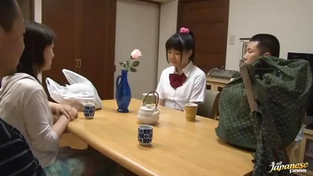 Sexy Schoolgirl Uses Her Whole Body To Get Him Cumming 4