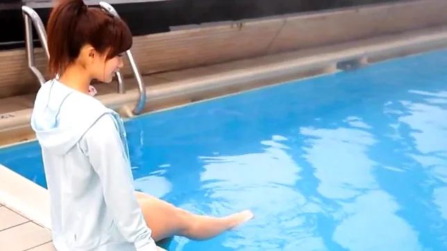 Teen sweetie with perky boobs Minami Kojima fucked in a swimming po ol 2