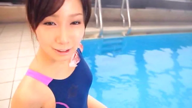Teen sweetie with perky boobs Minami Kojima fucked in a swimming po ol 2