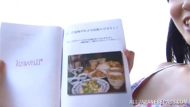 Busty Ichigo Tominaga enjoys a good solo fingering 4