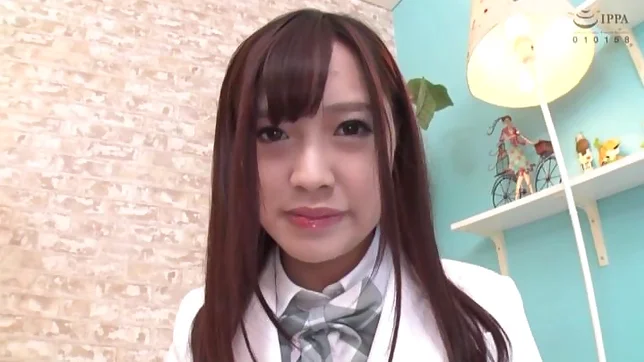 Sweet Mei Haruki drives large dick into her pussy and mouth